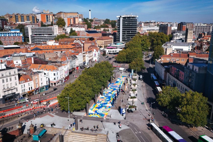 Our Common Ground new mural in Bristol city centre